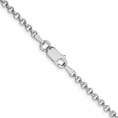 Sterlingsilber Rhodiniert 2.8mm Erbs Halskette