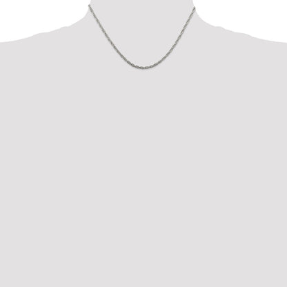 Sterlingsilber 2.5mm Loose Kordel Halskette