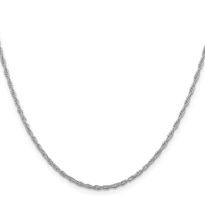 Sterlingsilber Rhodiniert 2mm Loose Kordel Halskette