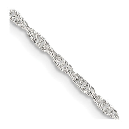Sterlingsilber 1.95mm Loose Kordel Kette mit 2 Zoll Verlängerung. Halskette