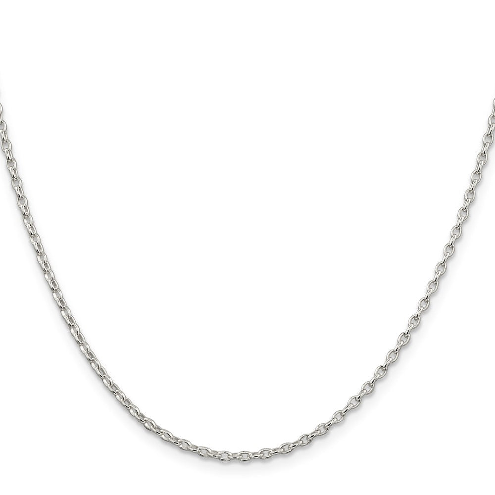 Sterlingsilber 1.6mm Oval Fantasie Erbs Halskette
