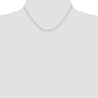 Sterlingsilber 1.6mm Oval Fantasie Erbs Halskette