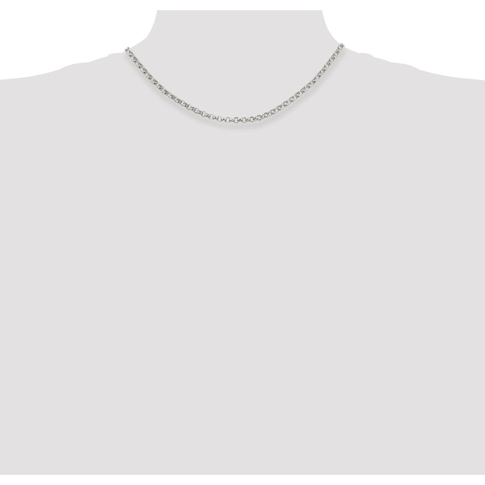 Sterlingsilber 4mm Erbs Halskette