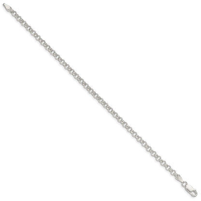 Sterlingsilber 4mm Erbs Gliederarmband