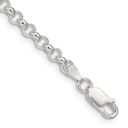 Sterlingsilber 4mm Erbs Gliederarmband