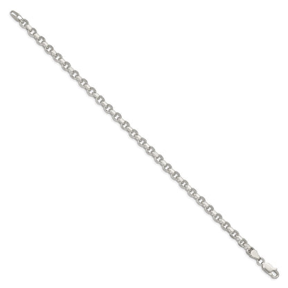 Sterlingsilber 4mm Diamantiert Erbs Gliederarmband