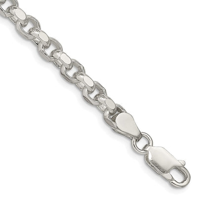 Sterlingsilber 4mm Diamantiert Erbs Gliederarmband
