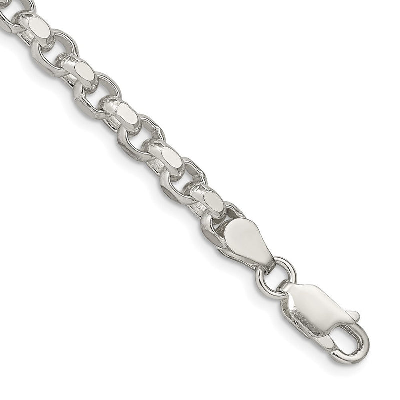 Sterlingsilber 4mm Diamantiert Erbs Gliederarmband