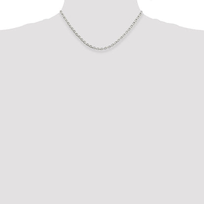 Sterlingsilber 3.5mm Diamantiert Erbs Halskette
