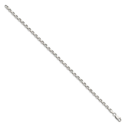 Sterlingsilber 3.5mm Diamantiert Erbs Gliederarmband