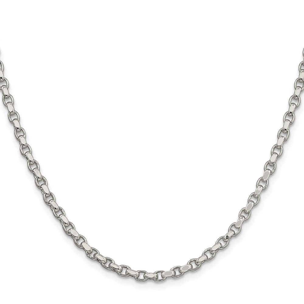 Sterlingsilber Rhodiniert 3.5mm Diamantiert Erbs Kette