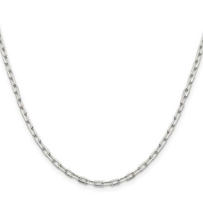 Sterlingsilber 2.75mm Länglich Offen Glieder Halskette