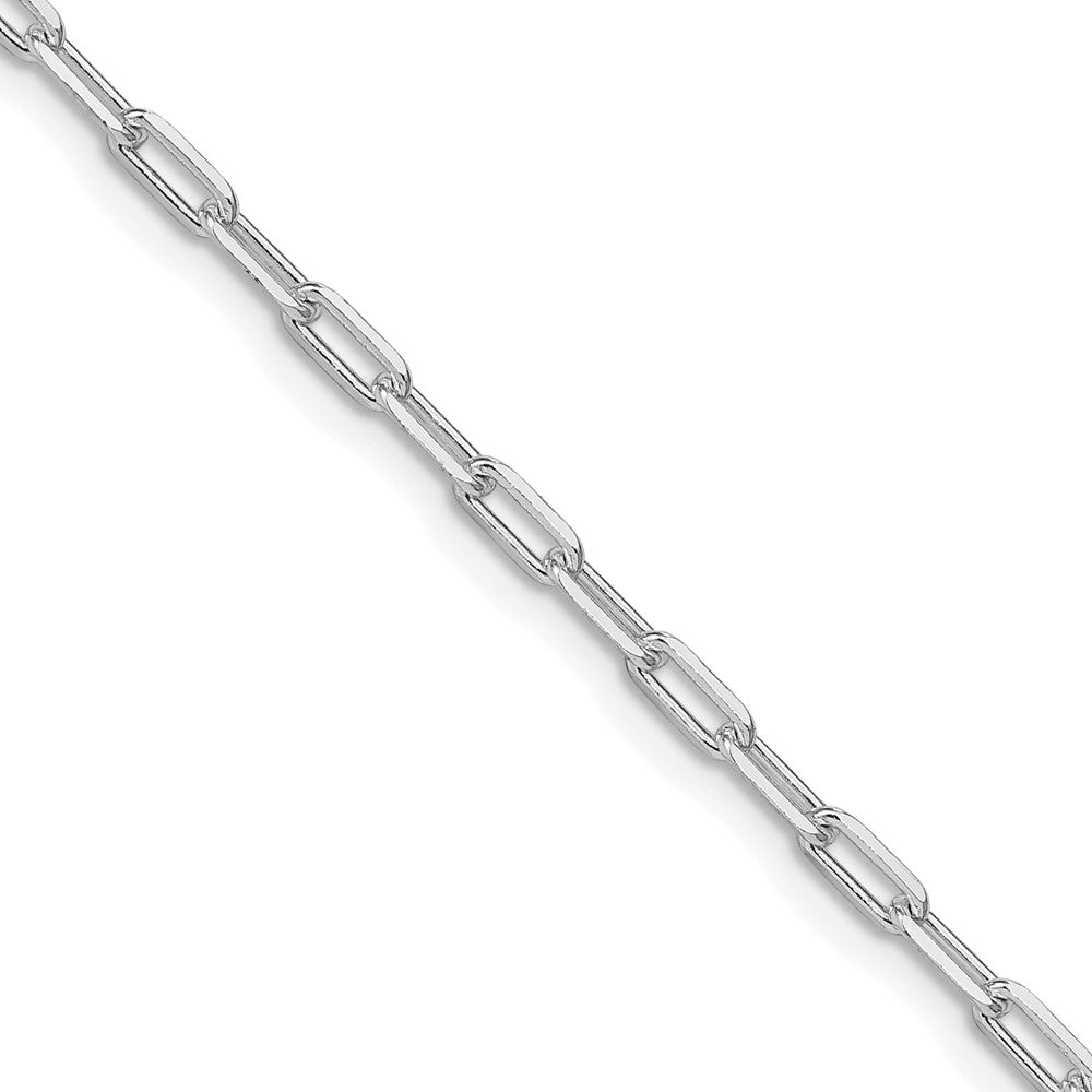 Sterlingsilber Rhodiniert 2.75mm Länglich Offen Glieder Kette