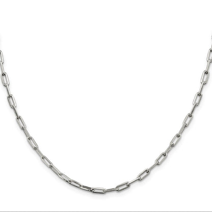 Sterlingsilber 3.25mm Länglich Offen Glieder Halskette