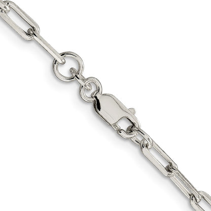 Sterlingsilber 3.25mm Länglich Offen Glieder Halskette