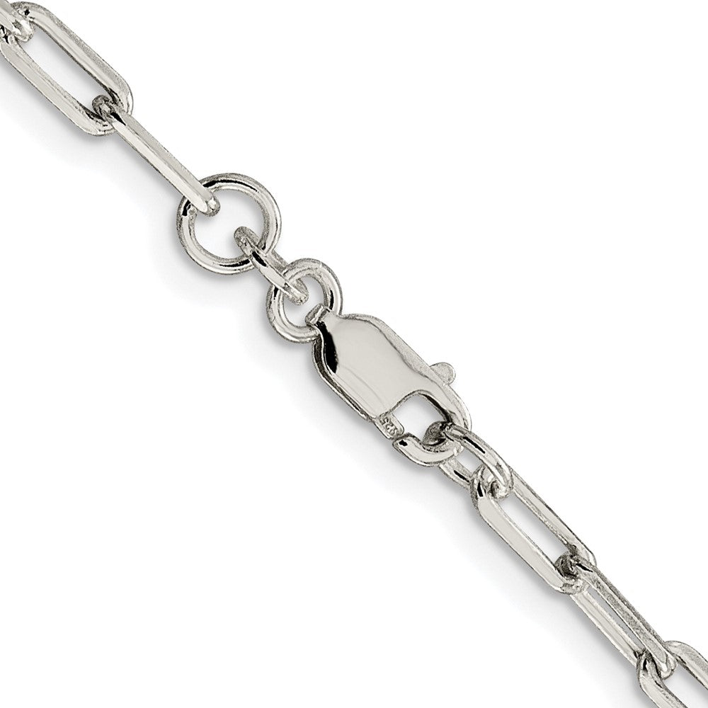Sterlingsilber Rhodiniert 3.25mm Länglich Offen Glieder Kette