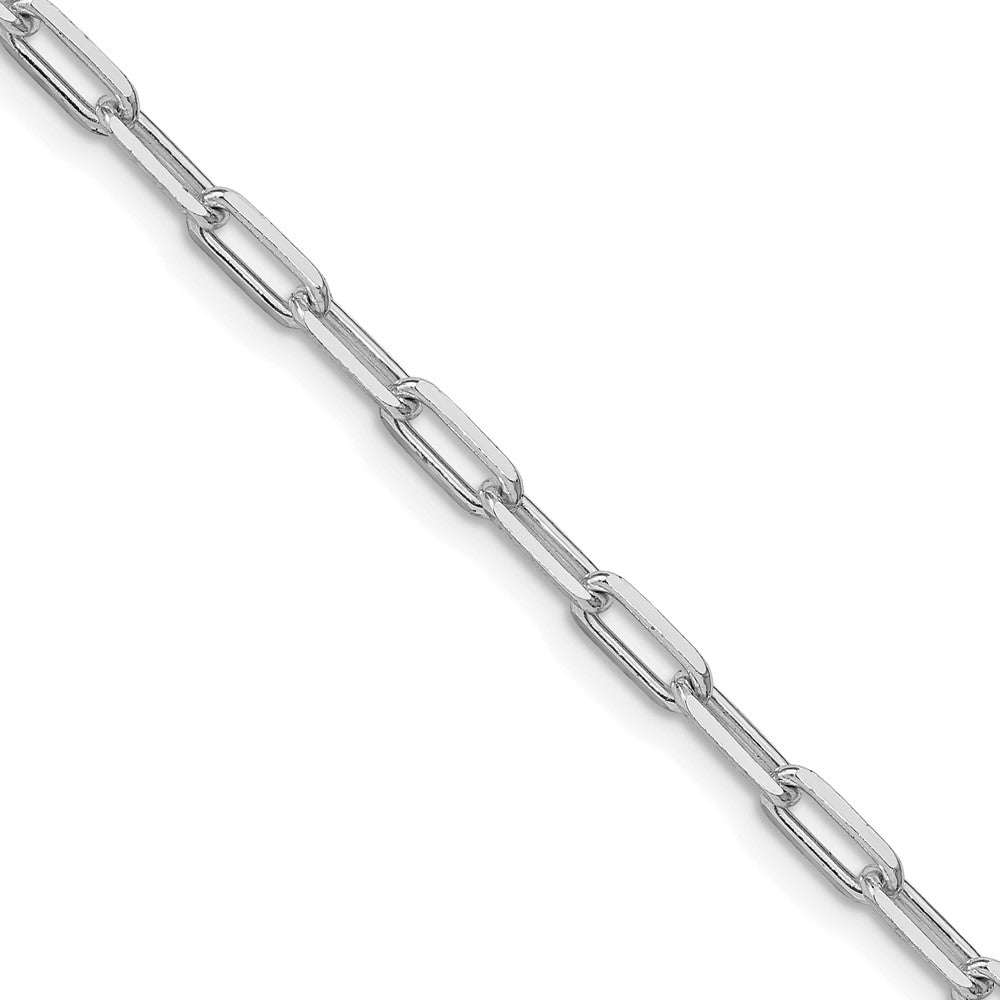 Sterlingsilber Rhodiniert 3.25mm Länglich Offen Glieder Kette