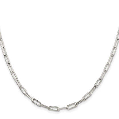 Sterlingsilber Rhodiniert 4.25mm Länglich Offen Glieder Kette