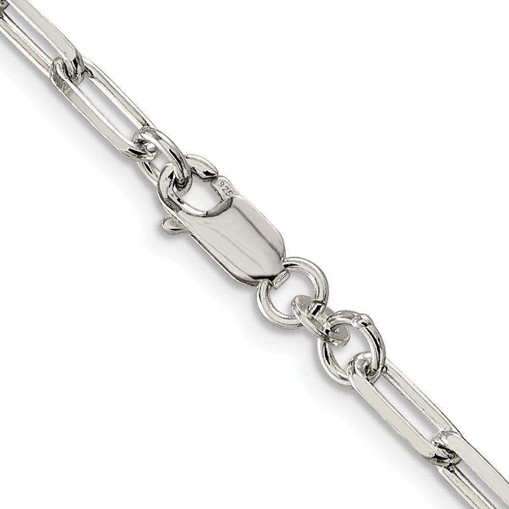 Sterlingsilber Rhodiniert 4.25mm Länglich Offen Glieder Kette