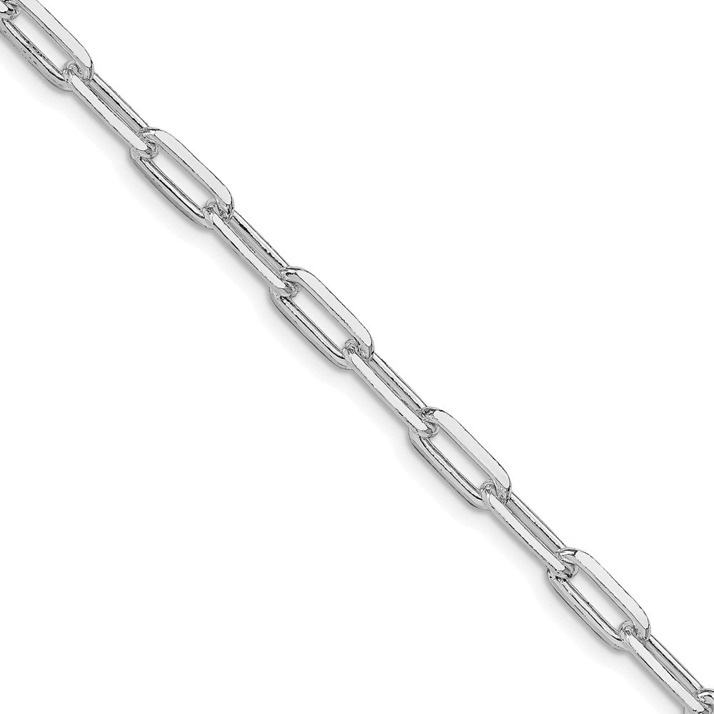 Sterlingsilber Rhodiniert 4.25mm Länglich Offen Glieder Kette