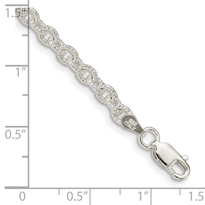 Sterlingsilber 3.75mm Fantasie Erbs Gliederarmband