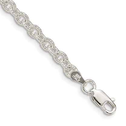 Sterlingsilber 3.75mm Fantasie Erbs Gliederarmband