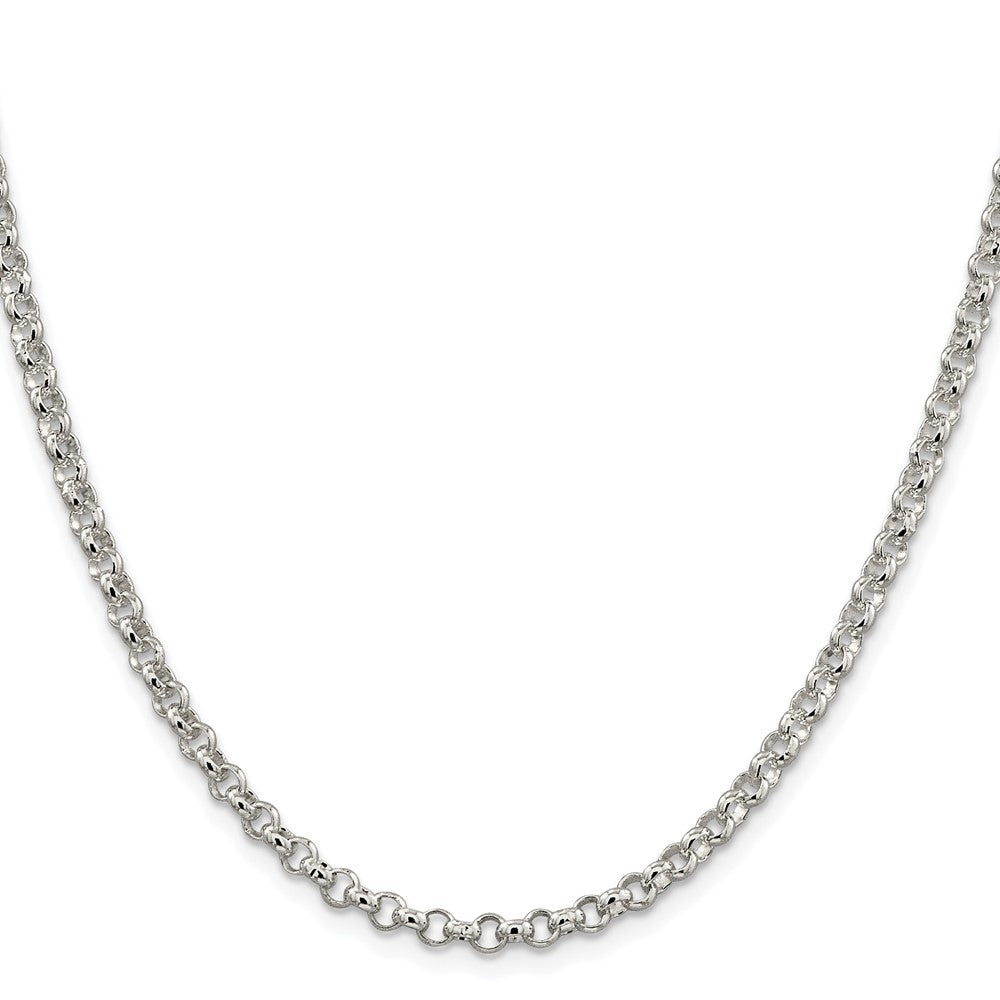 Sterlingsilber Rhodiniert 4mm Erbs Kette