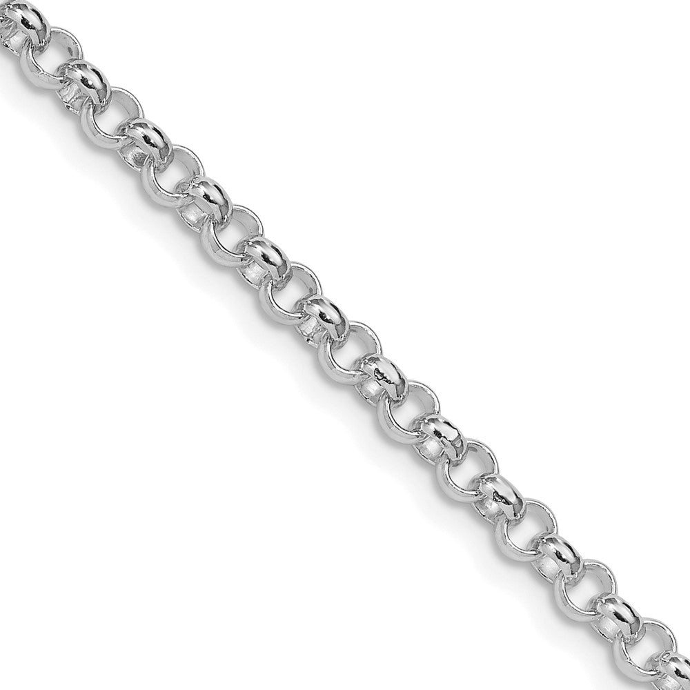 Sterlingsilber Rhodiniert 4mm Erbs Kette
