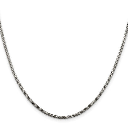 Sterlingsilber 2mm Corona Halskette