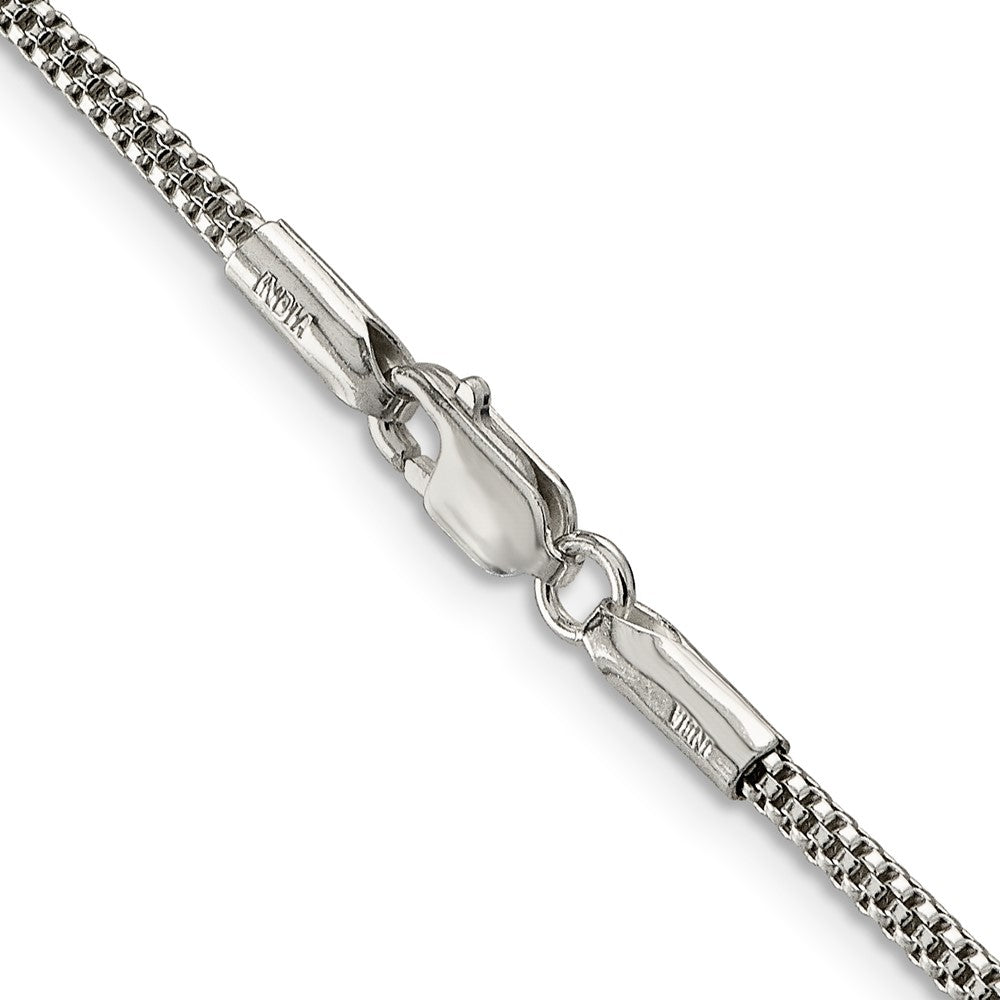 Sterlingsilber 2mm Corona Halskette