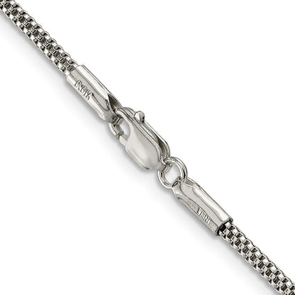 Sterlingsilber 2mm Corona Halskette