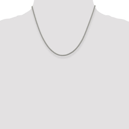 Sterlingsilber 2.4mm Corona Halskette