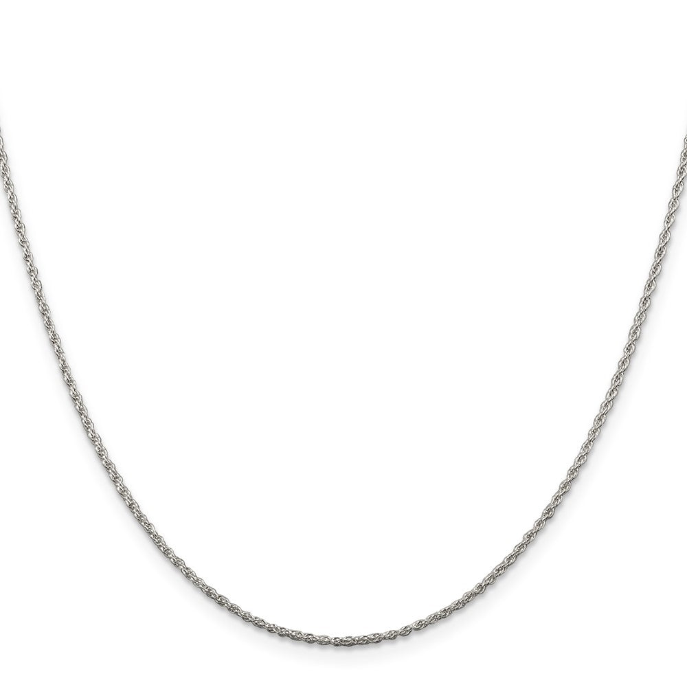 Sterlingsilber 1.3mm Loose Kordel Kette mit 2 Zoll Verlängerung. Halskette