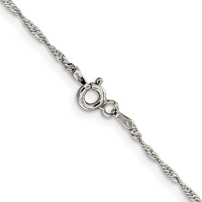 Sterlingsilber 1.4mm Singapurkette Halskette