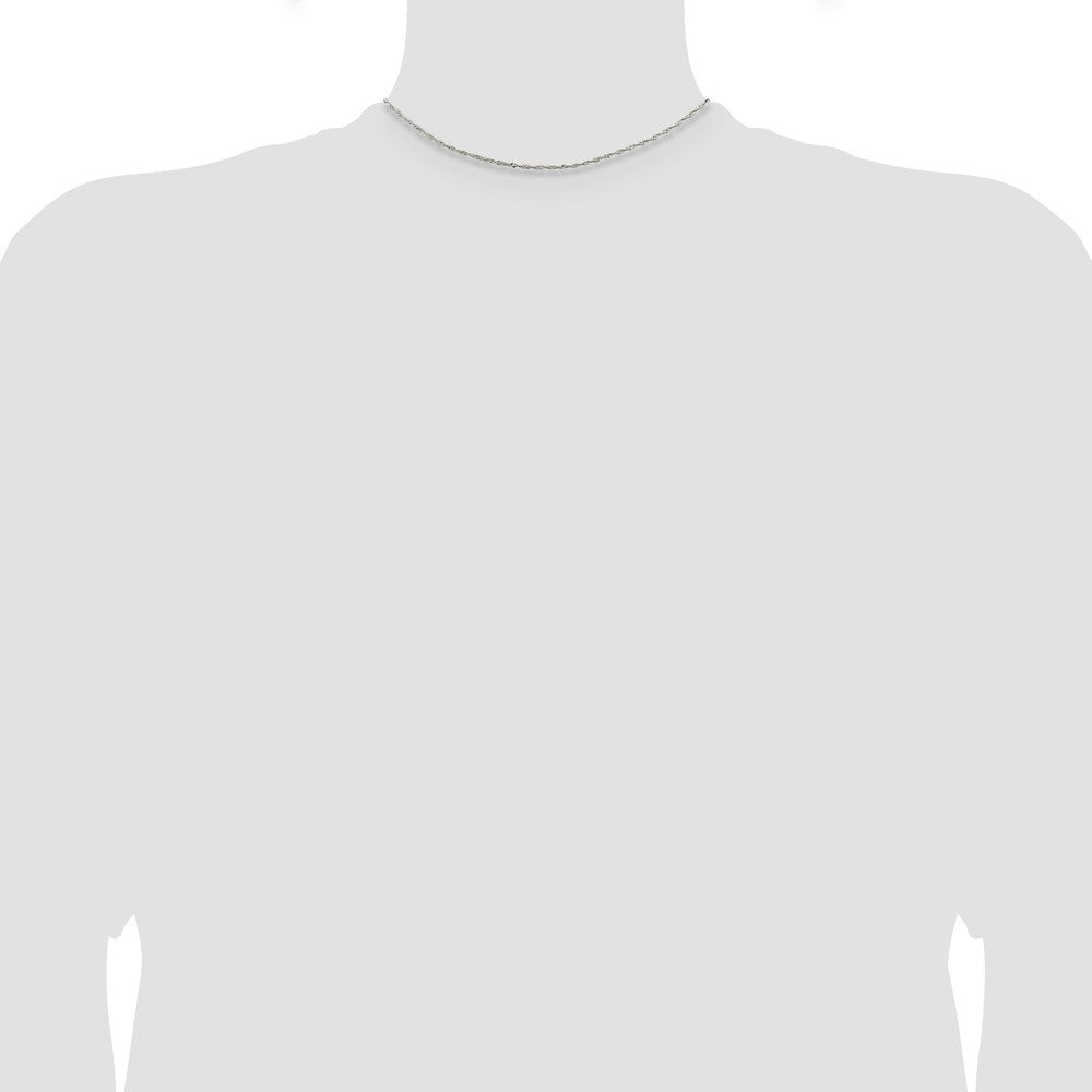 Sterlingsilber 1.4mm Singapurkette Halskette