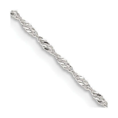 Sterlingsilber 1.4mm Singapurkette Halskette