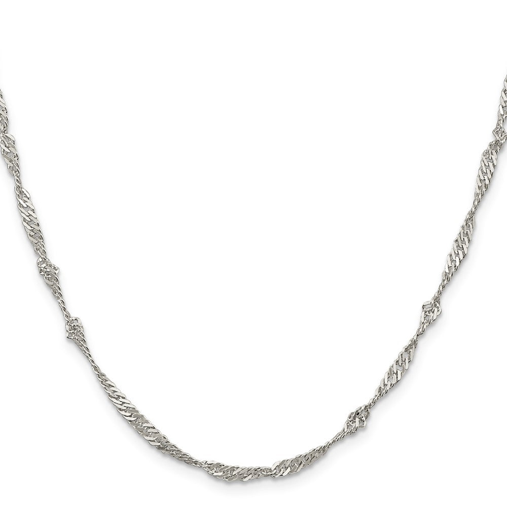 Sterlingsilber 3mm Singapurkette Halskette