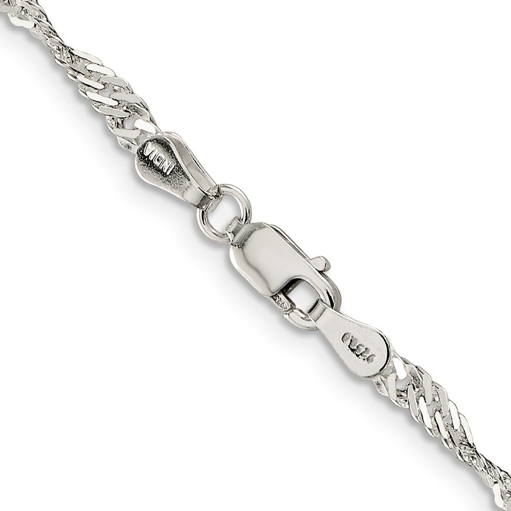 Sterlingsilber 3mm Singapurkette Halskette