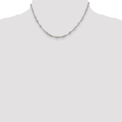 Sterlingsilber 3mm Singapurkette Halskette