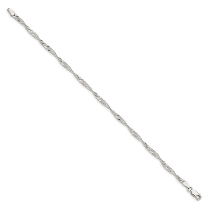 Sterlingsilber 3mm Singapurkette Gliederarmband