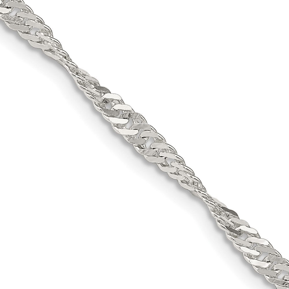 Sterlingsilber 3mm Singapurkette Halskette