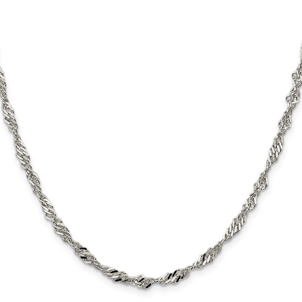 Sterlingsilber 3.5mm Singapurkette Halskette