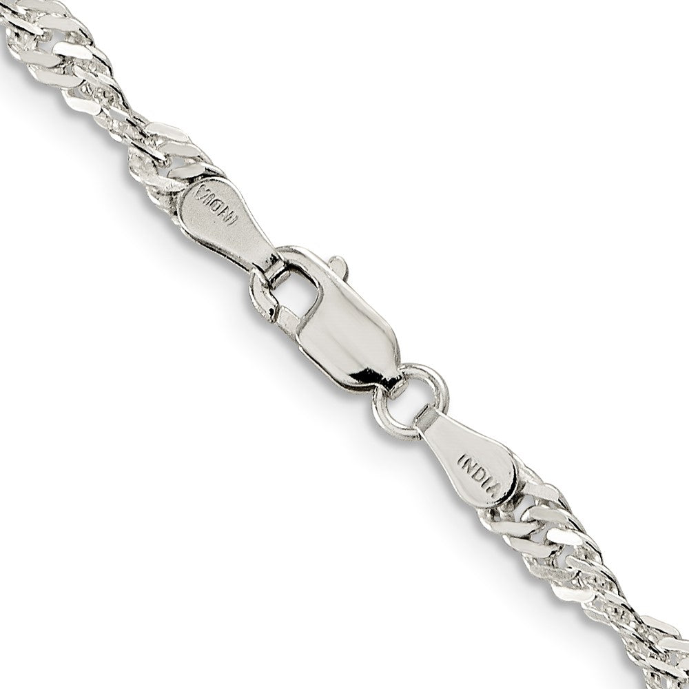 Sterlingsilber 3.5mm Singapurkette Halskette