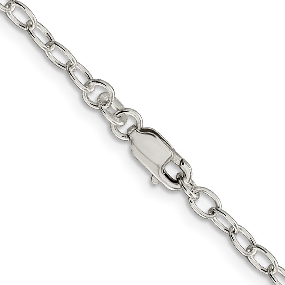 Sterlingsilber 3.4mm Oval Ankerkette Halskette