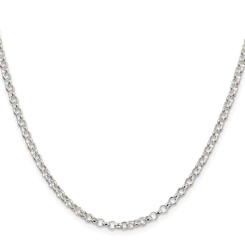 Sterlingsilber Rhodiniert 3.5mm Erbs Kette