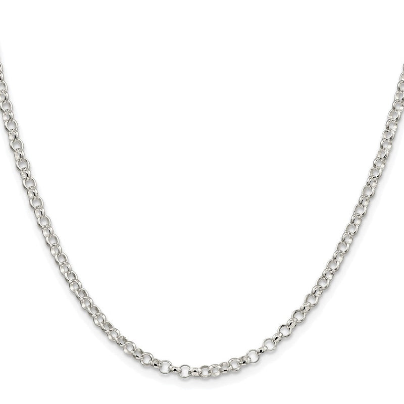 Sterlingsilber Rhodiniert 3.5mm Erbs Kette