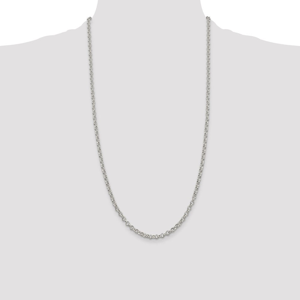 Sterlingsilber 4mm Erbs Halskette