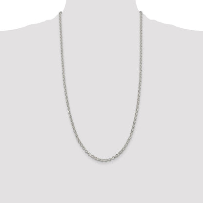 Sterlingsilber 4mm Erbs Halskette