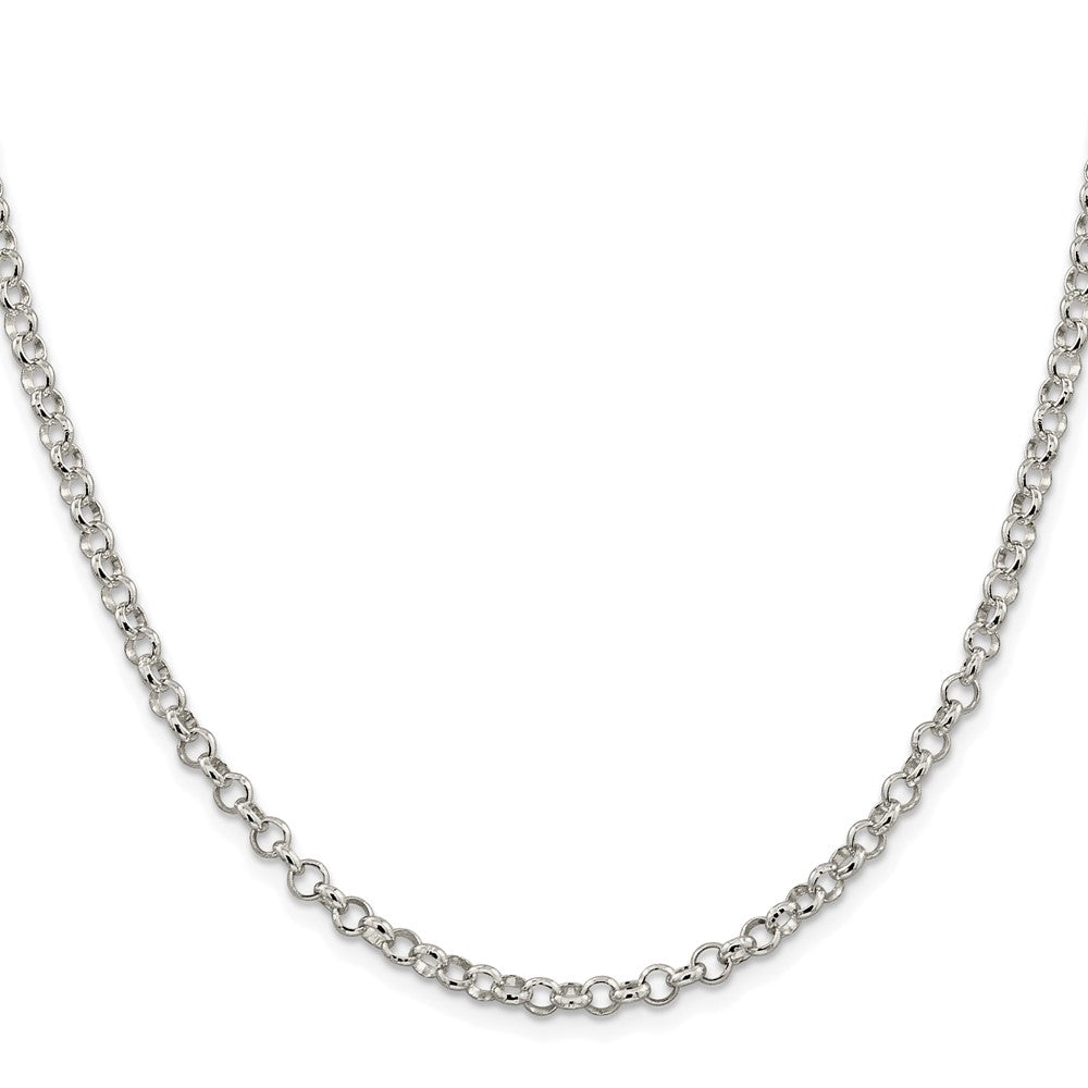 Sterlingsilber Rhodiniert 4mm Erbs Kette