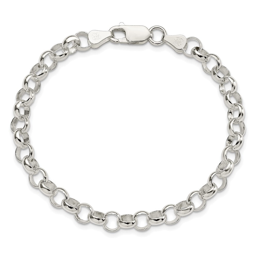 Sterlingsilber 6.0mm Erbs Licht Gliederarmband